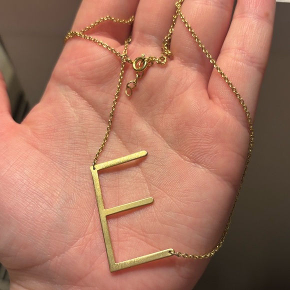 Anthropologie Jewelry - Anthropologie Gold Initial 'E' Necklace